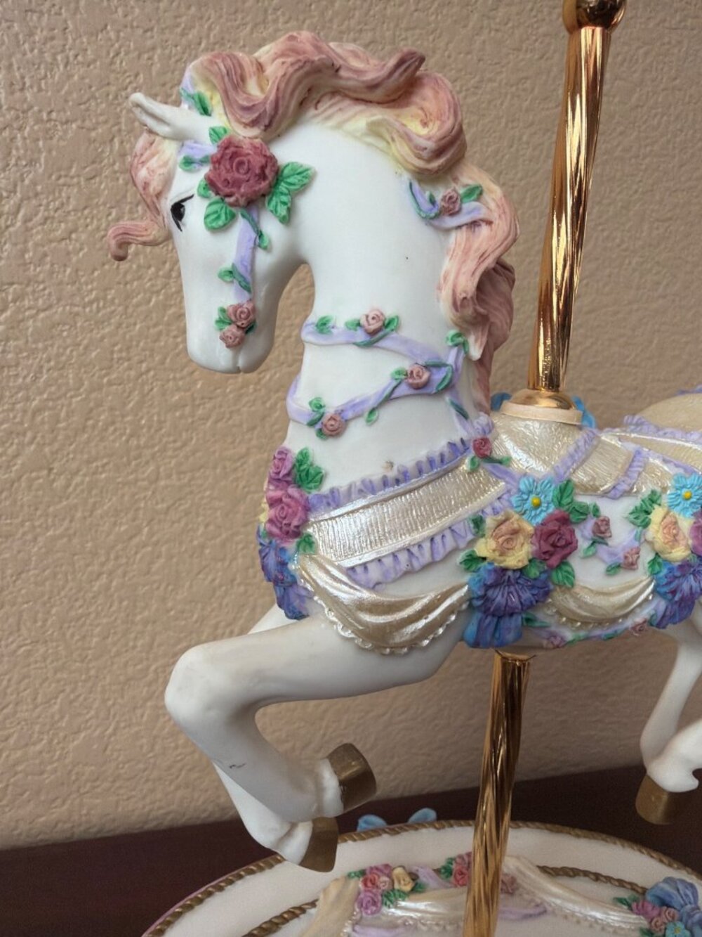 1995 San Francisco Music Box Morning Dance Carousel Horse LE 1044/3000 - Picture 15 of 16